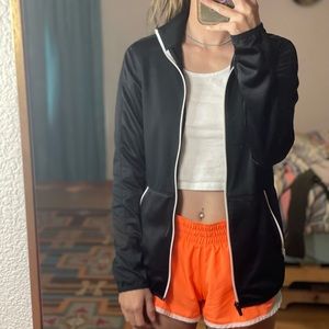 Black and white Nike full zip jacket